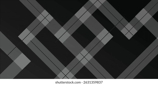 Dark geometric black abstract background elegent design pattern vector