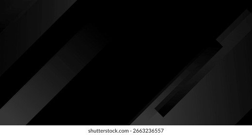 Dark geometric black abstract background elegant design pattern vector