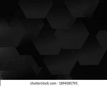 Dark geometric black abstract decorative elegant design pattern 