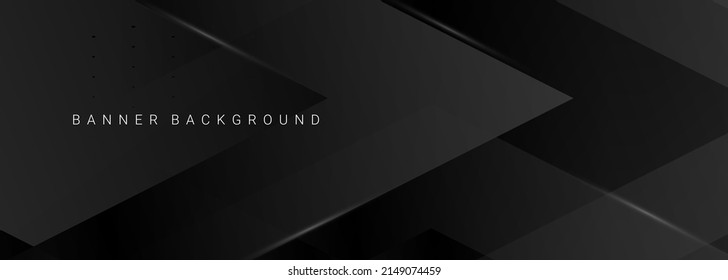 Plantilla de patrón de diseño de fondo negro geométrico oscuro