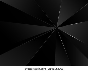 Dark geometric black background multi triangle design pattern vector