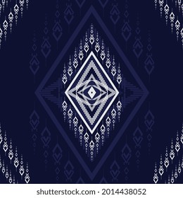 DARK Geometric ethnic pattern traditional Design Pattern used for skirt,carpet,wallpaper,clothing,wrapping,Batik,fabric,clothes, Fashion, DARK Vector illustration embroidery texture style.eps