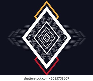 
DARK Geometric ethnic pattern traditional Design TEXTURE used for skirt,carpet,wallpaper,clothing,wrapping,Batik,fabric,clothes, Fashion,shirt DARK Vector illustration embroidery pattern design.eps