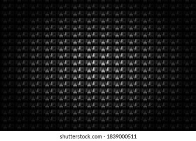 Dark Geometric grid background. Modern dark abstract vector texture.