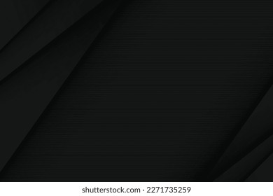 Dark geometric overlapping on abstract lines background. Vector illustration background. 