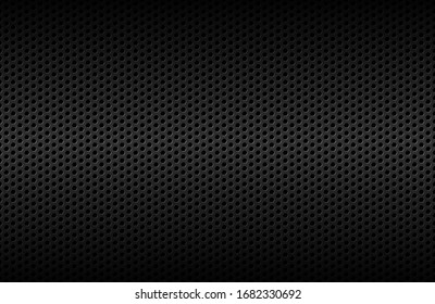 Dark geometric polygons background. Abstract black metallic texture. Modern creative design. Vector illustration