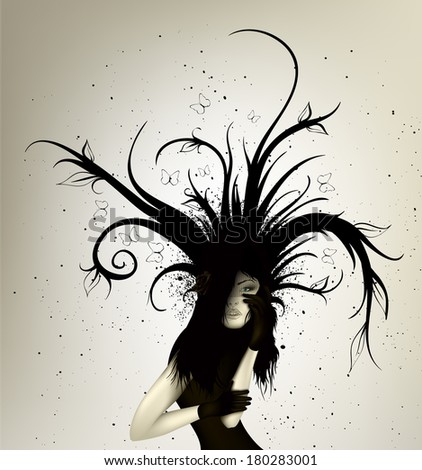 Silhouette of a woman