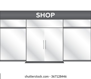 Dark Glass Store Facades