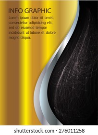 dark gold black Light Abstract Technology background computer graphic website internet and business. vector illustration. text box. Brochure. card. banner flyer magazine. Design label.