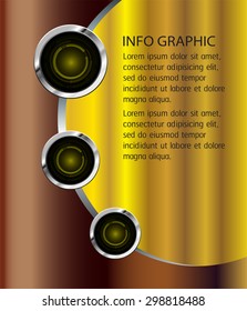 dark gold brown silver Web Design Website Elements Template for graphic internet. text box. label. infographics. metal. card. pixel. Metals, alloys, steel, aluminum. button