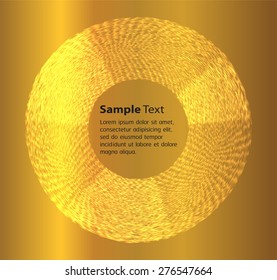 Dark gold circle Light Abstract Technology background for computer graphic website internet. text box. Brochure. card. banner flyer magazine. Design label. infographics, round