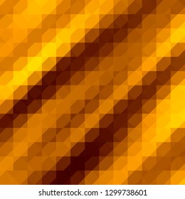 dark gold geometric background. mosaic style. origami