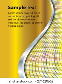 dark gold Light Abstract Technology background computer graphic website internet and business. circuit. vector illustration. text box. Brochure. card. banner flyer magazine. Design label.