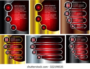 dark gold silver black red Web Design Website Elements Template for graphic internet.text box. label. infographics.metal. card. pixel. Metals, alloys, steel, aluminum. button.many, various, much