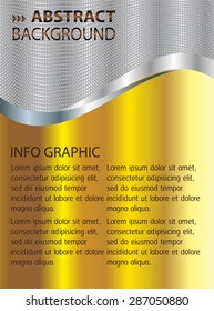 dark gold silver Light Abstract Technology background computer graphic website internet and business. vector illustration. text box. Brochure. card. banner flyer magazine. Design label.