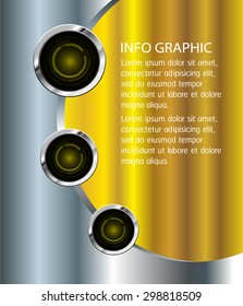 dark gold silver Web Design Website Elements Template for graphic internet. text box. label. infographics. metal. card. pixel. Metals, alloys, steel, aluminum. button