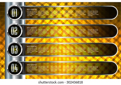dark gold silver Web Design Website Elements Template for graphic internet. text box. label. info graphics. metal. card. pixel. Metals, alloys, steel, aluminum. button