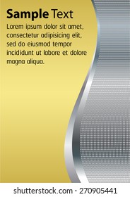 dark gold yellow silver Light Abstract Technology background for computer graphic website internet. text box. Brochure. card. wave. label. banner. curve.