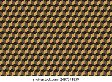 Dark Golden and black colour geometric texture. Abstract background vector can be used in cover design, book design, website background, banner, poster, advertising.