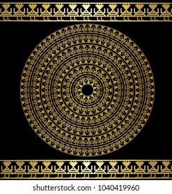dark and golden circle