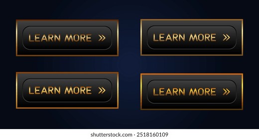Dark and golden CTA buttons: Learn more.