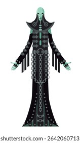 dark goth creepy alien priest