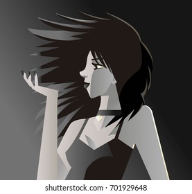 dark gothic girl
