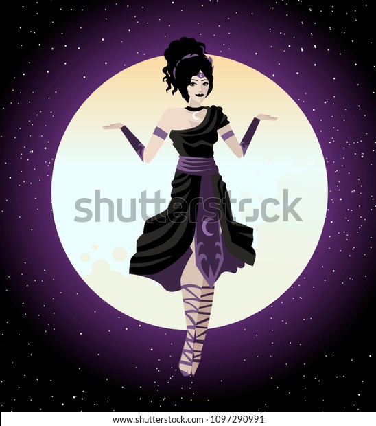 dark gothic goddess of the night