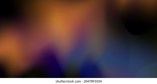 Dark gradient. Multi-colored smoke effect. Northern Lights. Unusual abstract background. Wallpaper or cover