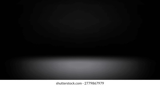 A dark gradient stage background