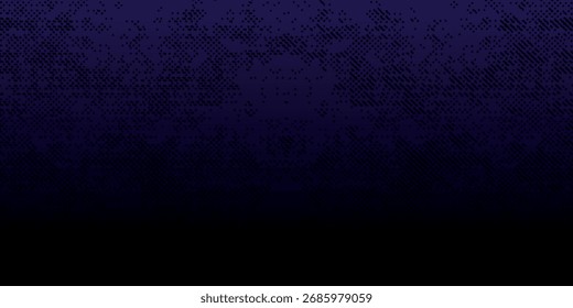 Textura de gradiente escuro em transição de azul profundo para preto, com uma aparência pixelada sutil.