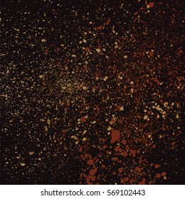 Dark grainy texture on black background. Vector illustration.