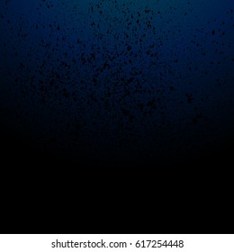 Dark grainy texture on black background. Vector illustration.
