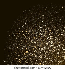 Dark grainy texture on black background. Vector illustration.