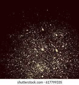 Dark grainy texture on black background. Vector illustration.