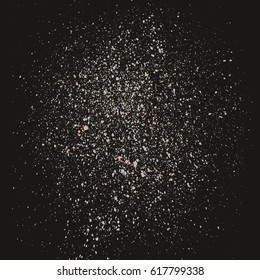Dark grainy texture on black background. Vector illustration.