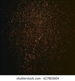 Dark grainy texture on black background. Vector illustration.