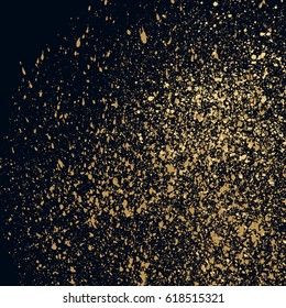 Dark grainy texture on black background. Vector illustration.