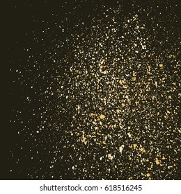 Dark grainy texture on black background. Vector illustration.