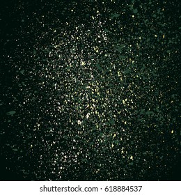 Dark grainy texture on black background. Vector illustration.