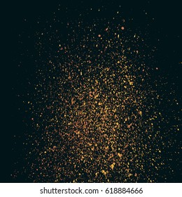 Dark grainy texture on black background. Vector illustration.