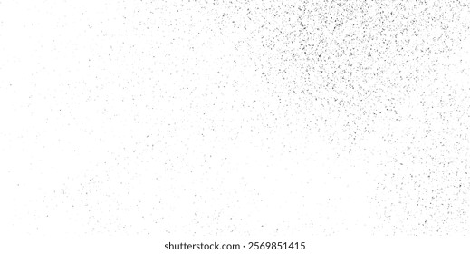  Dark grainy texture on white background. Dust overlay textured. Grain noise particles. Rusted white effect. 