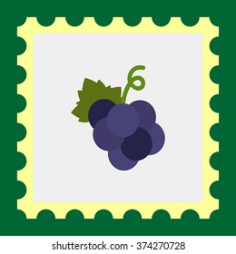 Dark grape bunch icon