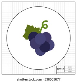 Dark grape bunch icon