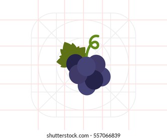 Dark grape bunch icon