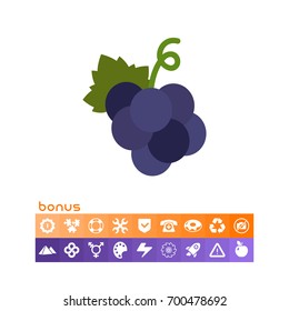 Dark grape bunch icon