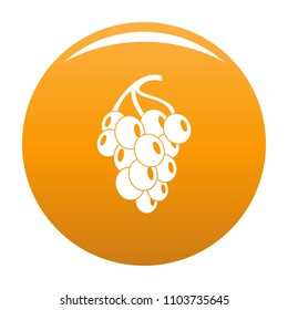 Dark grape icon. Simple illustration of grape grape vector icon for any design orange