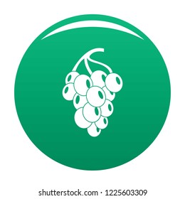 Dark grape icon. Simple illustration of grape grape vector icon for any design green