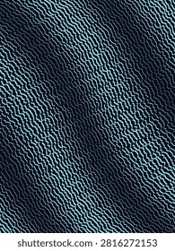 Dark graphic wallpaper featuring rhythmic cyan wavy zigzag lines creating hypnotic movement for modern creative projects