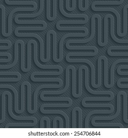 Papel perforado 3D gris oscuro con efecto de corte. EPS10 editable.